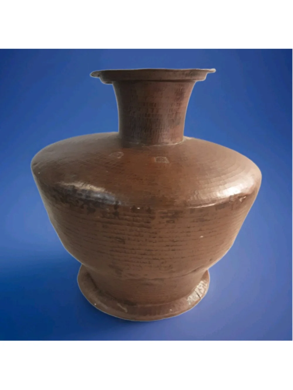 VTG Sumatra-Artisan Hand Hammered Copper Water Jar 12